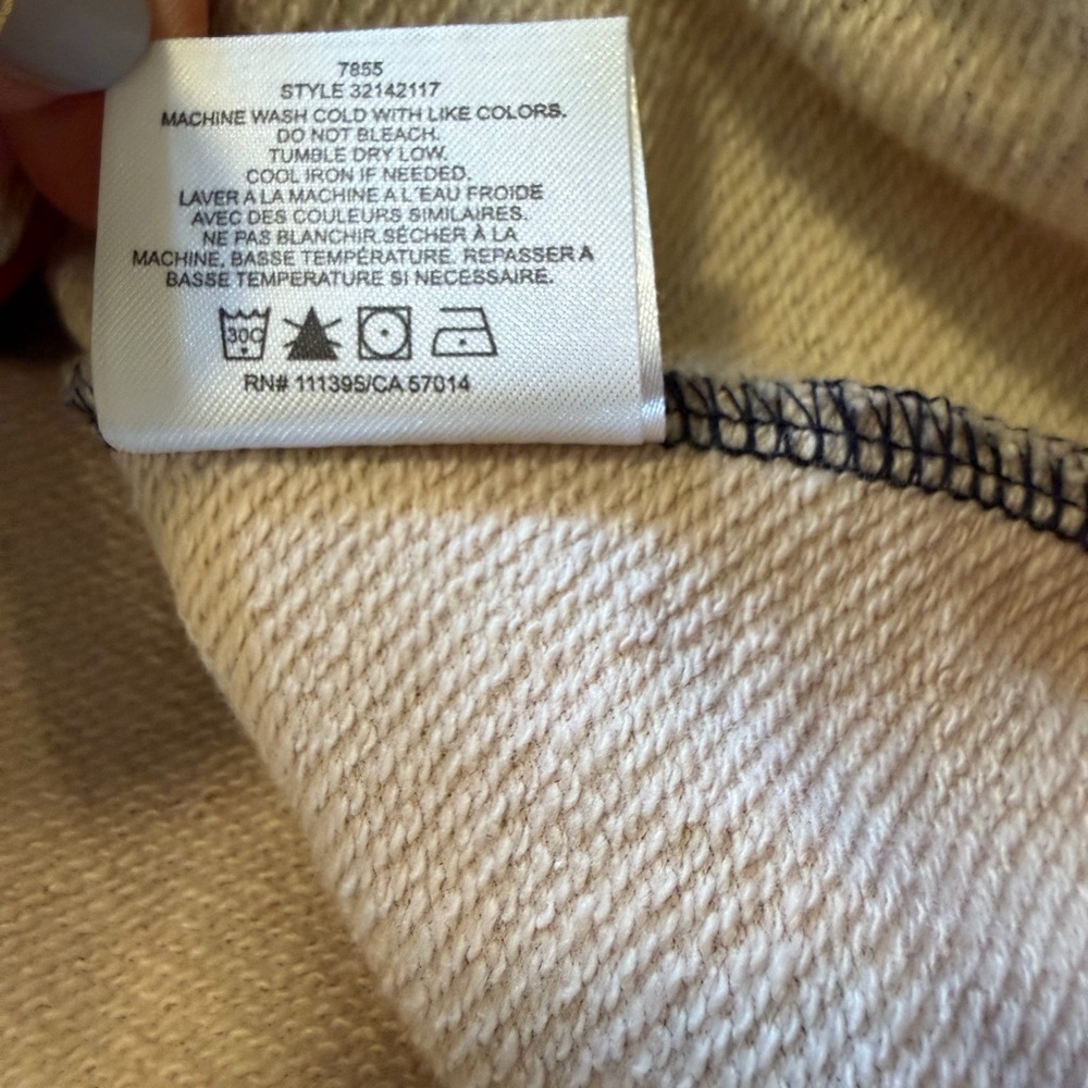 Tory Burch Sweatshirt Top XS Ronnie French Terry Floral Colorblock Pima Cotton - Picture 10 of 10